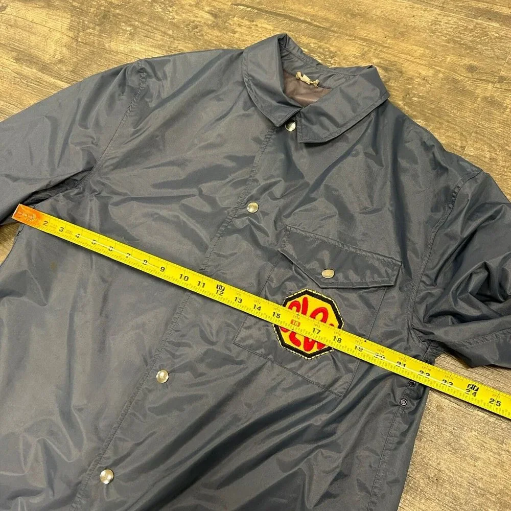 Vintage Blauer‎ Nylolite Rain Jacket/Coat Men Size Medium Blue SLOW